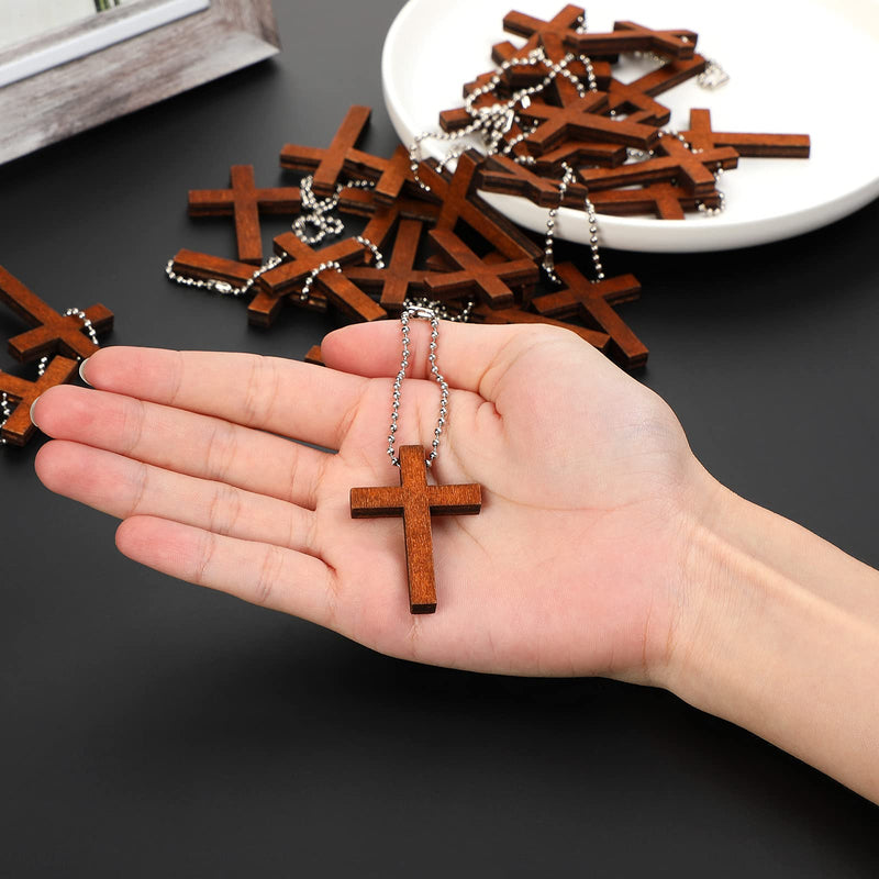 Cross Charm Mini Wood Cross Charm Wooden Cross Pendant Hanging Ornament for Men, Women DIY Necklace Bracelet Earring Jewelry Craft Making (50 Pieces) 50 - NewNest Australia