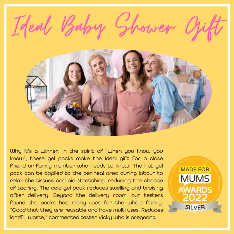 First Days Maternity - Reusable Hot & Cold Packs (2) for Postpartum, Post Birth Recovery, Episiotomy Relief, Haemorrhoids, Bruising and more, Freezer and Microwave Safe - NewNest Australia