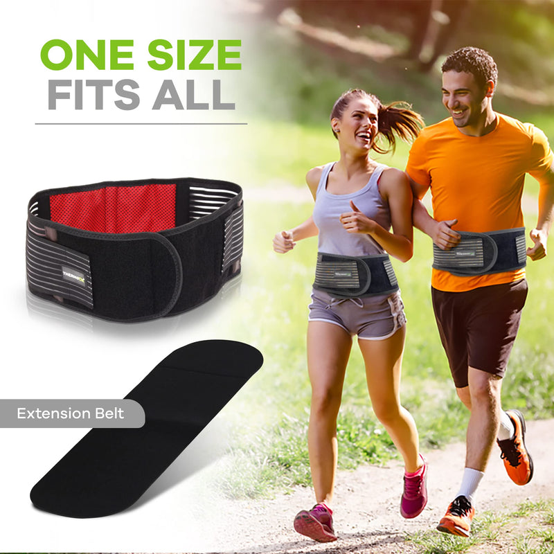 Heated Back Support Belt with Self Heating Infrared Technology | Ideal for Back Pain Relief | Lower Back Support Belt For Men & Women with Tourmaline Gem Stones and Magnets - NewNest Australia