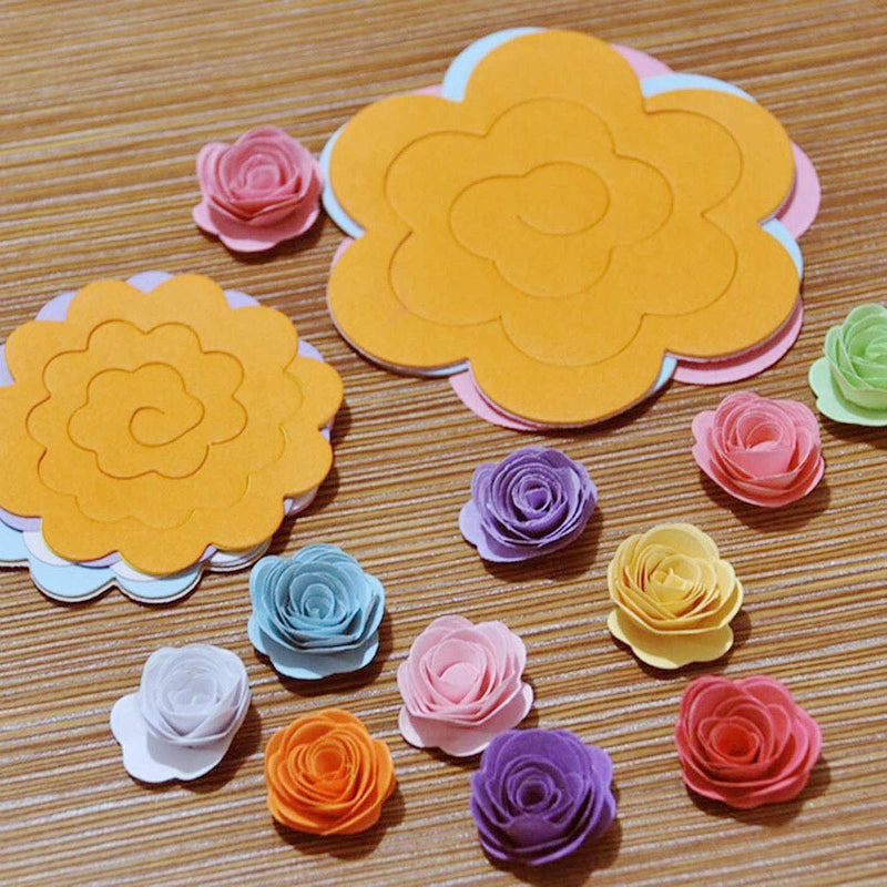 Woohome 143 PCS Paper Quilling Strips Flower Design Set Quilling Flowers Paper Handmade Flower Design Paper Art Quilling for Crafts, Home Decoration - NewNest Australia