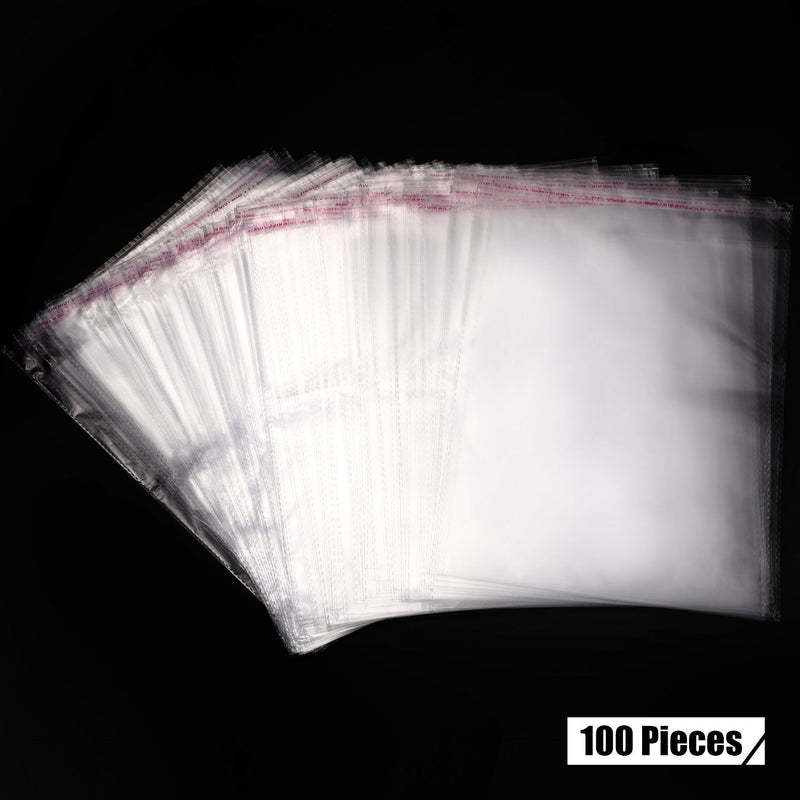 9 X 13 Inch Clear Poly Bags resealable Tshirt Bags Self Seal Cellophane Bags Adhesive Mail Bags for Packaging Clothing Shipping Small Business Boutique() 100 - NewNest Australia