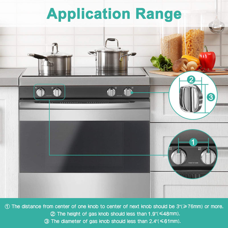 Stove Knob Covers for Child Safety (5 + 1 Pack) Double-Key Design and Upgraded Universal Size Gas Knob Covers Clear View Childproof Oven Knob Covers for Kids, Babies (Clear) - NewNest Australia