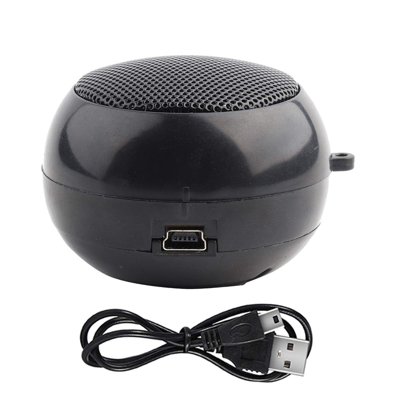 Mini Speakers with Jack Plug, Portable Mini Travel 3.5mm Loud Phone Speaker Built-in Battery for Mobile Phone MP3 PC, Rechargeable Plug in Speakers for Phone(black) black - NewNest Australia