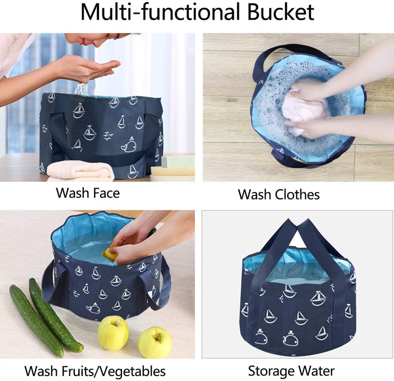 Collapsible Bucket for Soaking Feet, Portable Travel Foot Bath Tub, Foot Soaking Bath Basin Portable, Foot Spa Soaking Feet Home Pedicure Basin Outdoor Camping - NewNest Australia