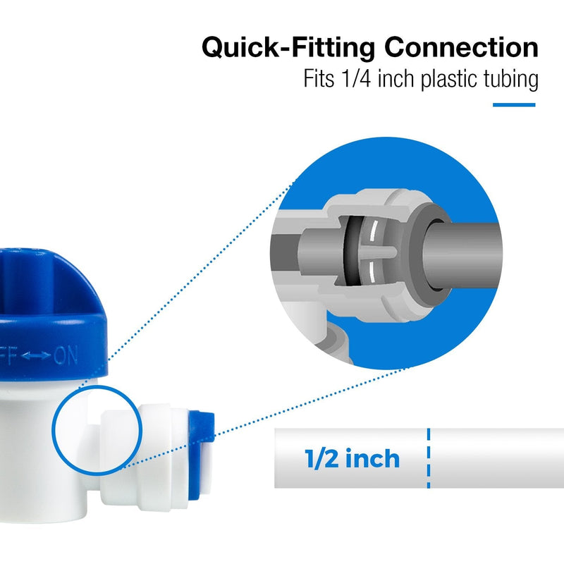 iSpring ICEK Ultra Safe Fridge Water Line Connection and Ice Maker Installation Kit for Reverse Osmosis RO Systems & Water Filters, 1/4", Approximate 20 feet - NewNest Australia