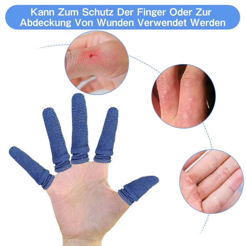 Pack Of 30 Finger Bandages, Blue Finger Cots Bandage Finger Plasters Finger Bob, Stretchy Finger Plasters Breathable Finger Cots For Work Kitchen Finger Protection For Injuries - NewNest Australia