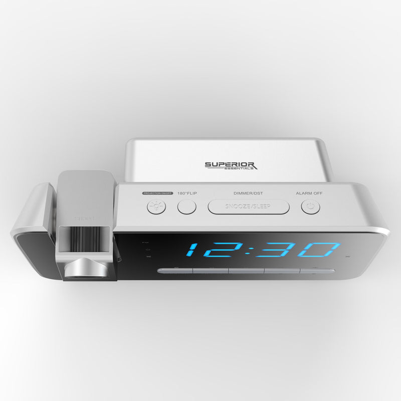 NewNest Australia - Projection Alarm Clock with AM/FM Radio by Superior Essentials 