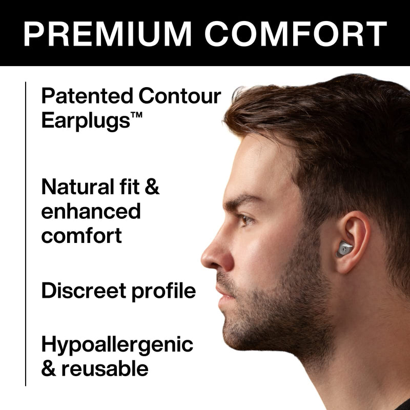 Earpeace Pro Music Earplugs - High Fidelity Earplugs For Concerts, Motorcycles, Airplanes And Safety - Next Generation Noise Reduction For Artists, Drivers And Entertainment Professionals, Red - NewNest Australia