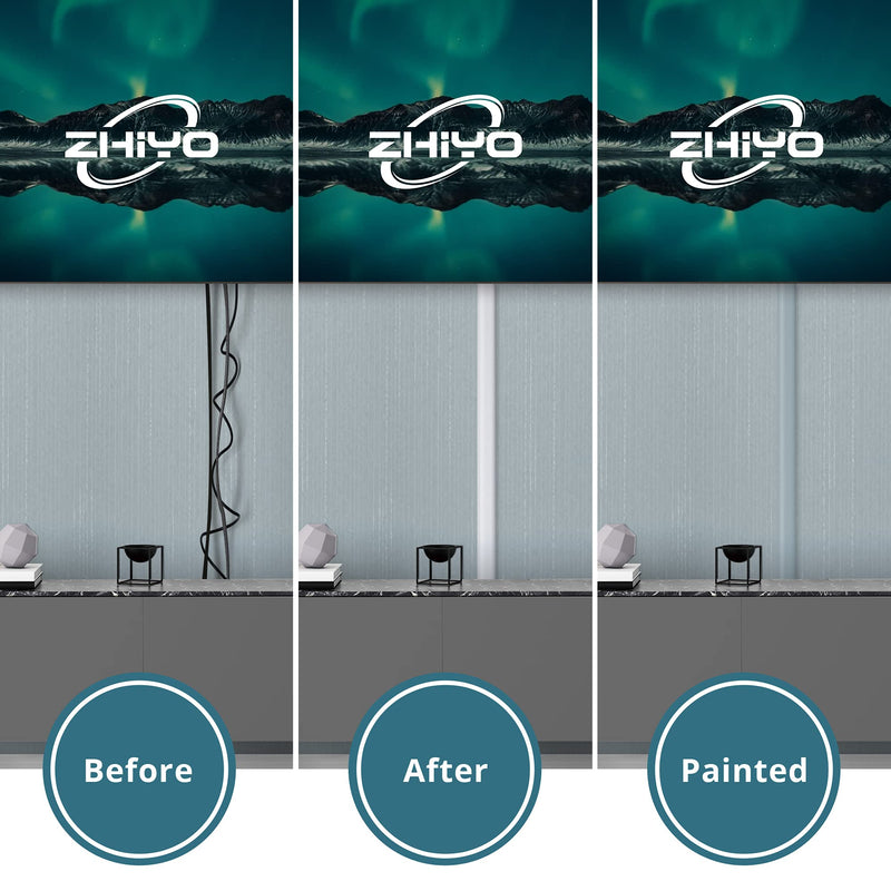 Cable Hider Raceway Kit, 68in Wire Hiders for TV on Wall, Paintable Cord Cover Channel, Cord Hider for Wall Mounted TV in Home Office, 4X L17in X W0.95in X H0.47in, White Large-68in - NewNest Australia