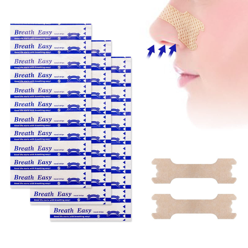 Pack Of 120 Nose Strips, Drug Free, Extra Strong Nose Strips For Breathing, Instantly Relieves Clogged Nose, Helps Reduce Snoring, Improves Sleep, Large Size 66 Mm X 19 Mm - NewNest Australia
