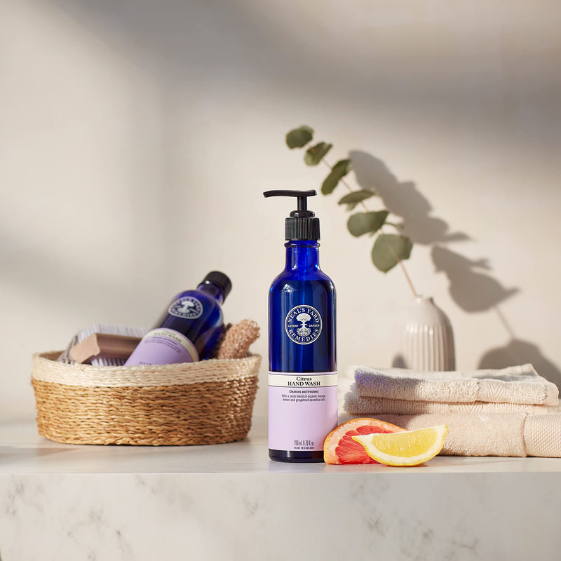Neal’s Yard Remedies Citrus Hand Wash – Pump or No Pump | Organic Hand Soap with Orange, Lemon and Grapefruit Essential Oils | Vegan Hand Wash Made with Organic Ingredients | 200ml - NewNest Australia