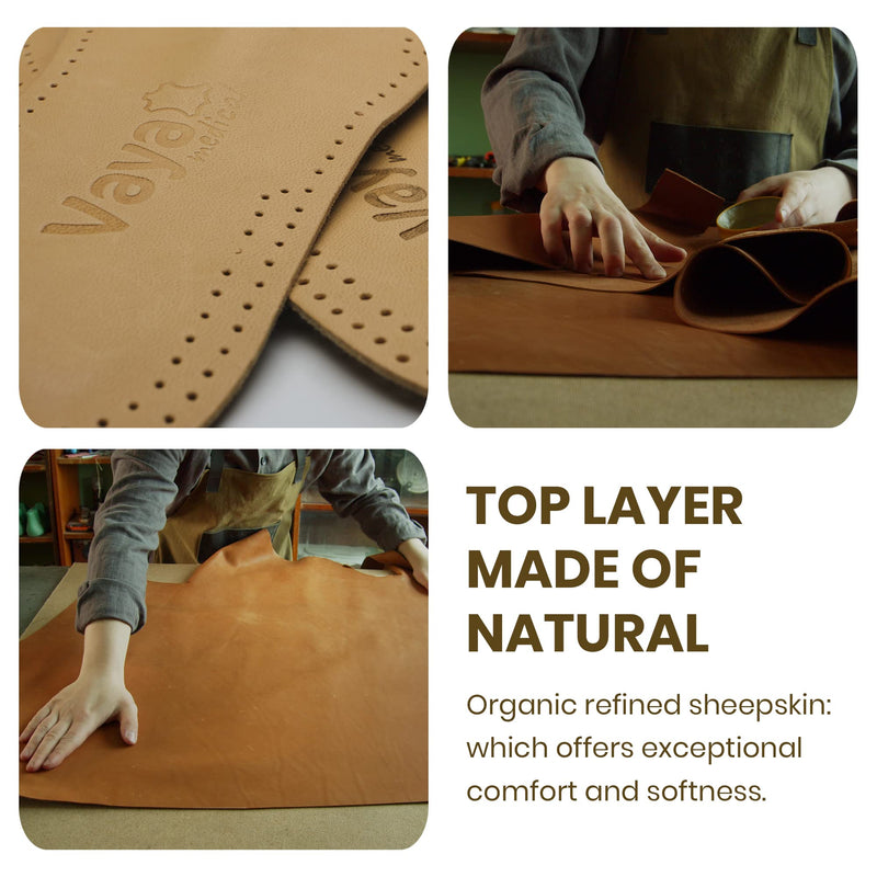 Vaya Anatomico - Premium Sheepskin Insole for Flat Feet, Metatarsalgia, Hallux Rigidus, Heel Shock Absorber & Forefoot Pain - Full Orthopedic Shoe Insert, Fallen Arches Support & Cushion (Men & Women) 8 - NewNest Australia