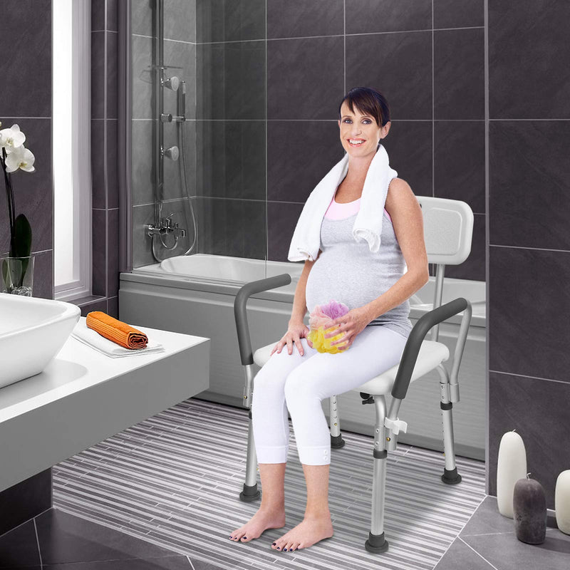 Hengmei Aluminum Height-Adjustable Bathroom Stool, Shower Aid, Shower Seat for Professional Care - NewNest Australia