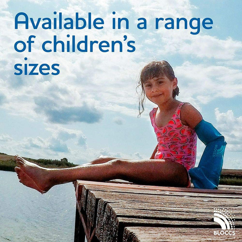 Bloccs - Waterproof Cast Arm Protector - #CA79-L - Kids (L) Blue L (Pack of 1) - NewNest Australia
