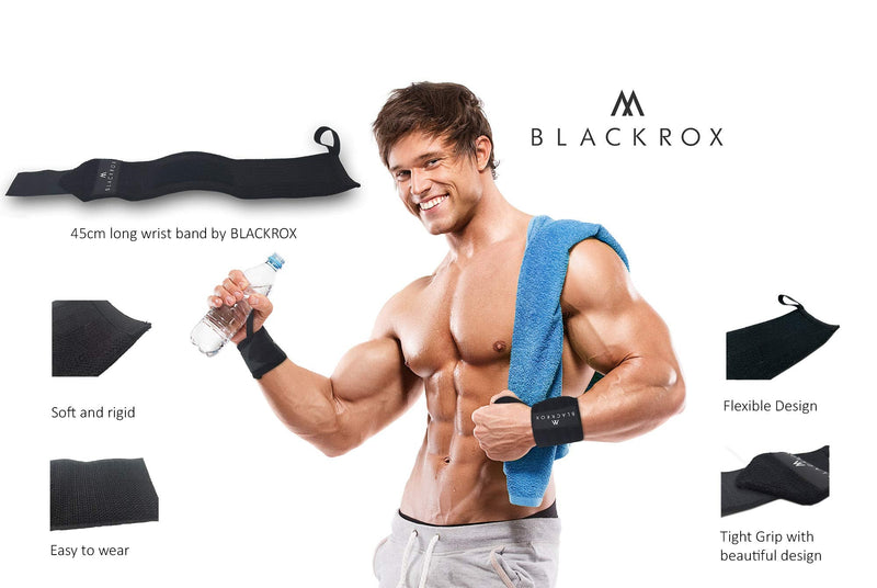 Blackrox Wrist Support Wrist Wraps "Beast Killer" 2X Wrist Support Men And Women Wrist Bandage For Sports, Fitness, Gym Bodybuilding Stabilizing & Protective - NewNest Australia