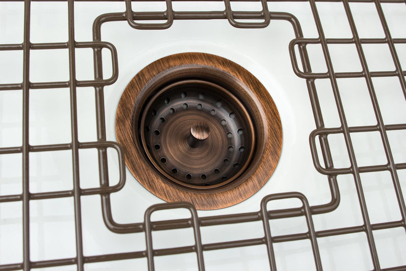 Sinkology Kitchen Sink Basket Strainer Drain TB35-01,Antique Copper Antique Copper - NewNest Australia