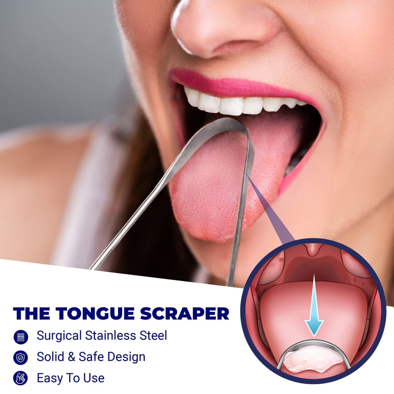 Orali Tonsil Stone Remover Set For Removing And Preventing Tonsil Stones, Combats Bad Breath, Relieves A Sore Throat, Syringe, Tonsil Stone Remover With Led Light And Tongue Cleaner - NewNest Australia