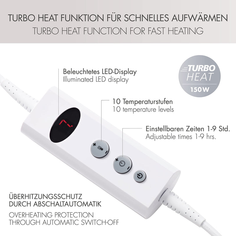 Promed Heating Belt Hgp-1.7, Heat Belt For Back And Kidneys, Heat Pad With Automatic Switch-Off, Heating Pad With Overheating Protection, 10 Temperature Levels, Quick Warm-Up, Washable - NewNest Australia