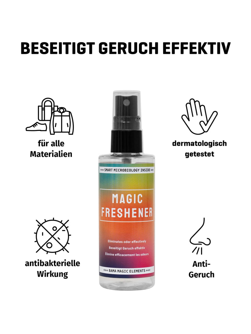 Bama Magic Freshener, Biodegradable Shoe And Textile Deodorant, Effective Against All Odors In The Shoe, On Textiles And Much More, Long-Lasting Effective, Dermatologically Tested, Ph Neutral, 100 Ml - NewNest Australia