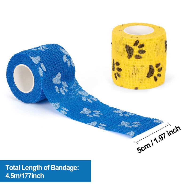 6 Rolls Of Self-Adhesive Bandage Dog Vet Wrap Pet Self-Adhesive Bandage 5 Cm X 4.5 M Cohesive Bandages Cohesive Bandage Elastic Bandage Fixation Bandage For Cat Dog Horse Fingers - NewNest Australia