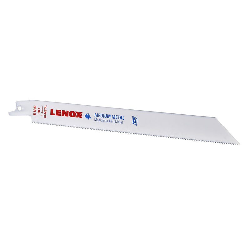 LENOX Tools Metal Cutting Reciprocating Saw Blade with Power Blast Technology, Bi-Metal, 8-inch, 18 TPI, 25/PK, Model:20487B818R - NewNest Australia