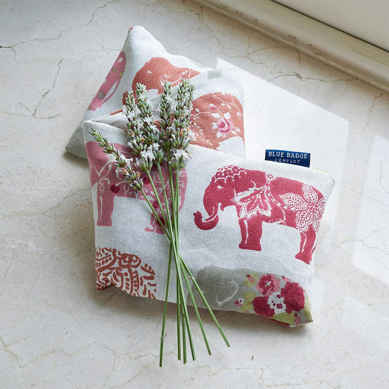Blue Badge Co Wheat Bags Microwavable Heat Pack in Elephant Fabric, Machine Washable Wheat Warmer Bag, Lavender Scented Natural Wheat Grains for Pain Relief Such as Neck and Shoulder - NewNest Australia