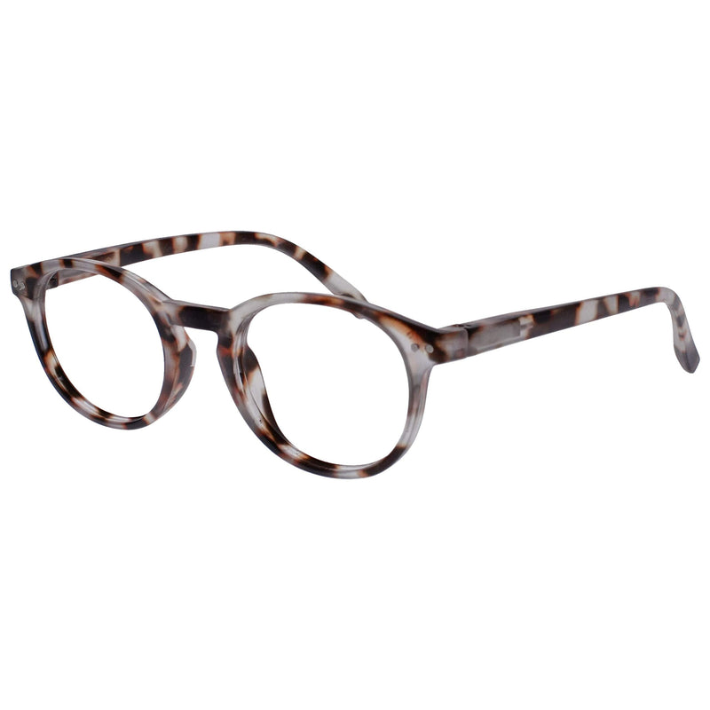 OPULIZE Zen Reading Glasses Pack of 3 Small Round Frame Spring Hinges Scratch Resistant Matte Black Light Brown Dark Brown Men Women RRR24-11T2 +1.00 Black / Light Brown / Dark Brown +1.00 Diopter - NewNest Australia