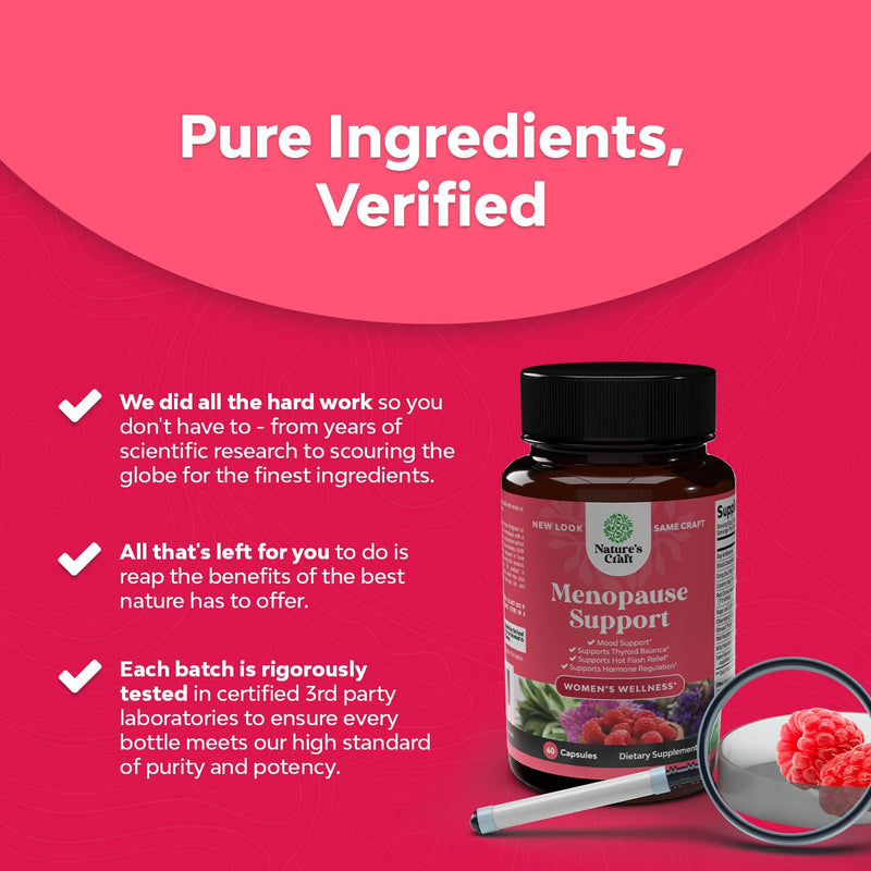 Natural Menopause Supplements for Women - Perfect for Hormonal Balance, Night Sweating & Hot Flashes Menopause Relief - Black Cohosh for Menopause & Adrenal Support with Resveratrol & Dong Quai - NewNest Australia