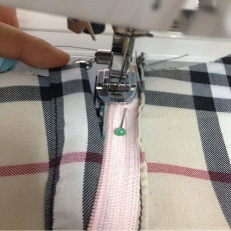 Concealed Invisible Zipper Foot Fits All Low Shank Snap-On Singer Brother Babylock Euro-Pro Janome Kenmore White Juki New Home Simplicity Elna Etc Domestic Sewing Machines - NewNest Australia