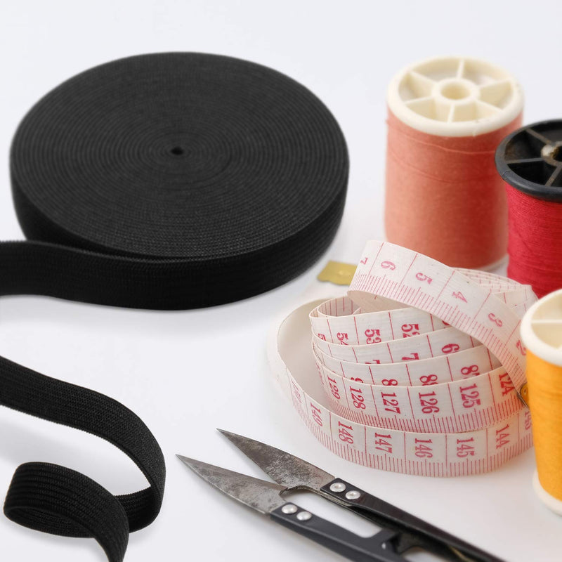 Elastic Spool (0.6 Inch x 5 Yard, Black) 0.6 Inch x 5 Yard - NewNest Australia