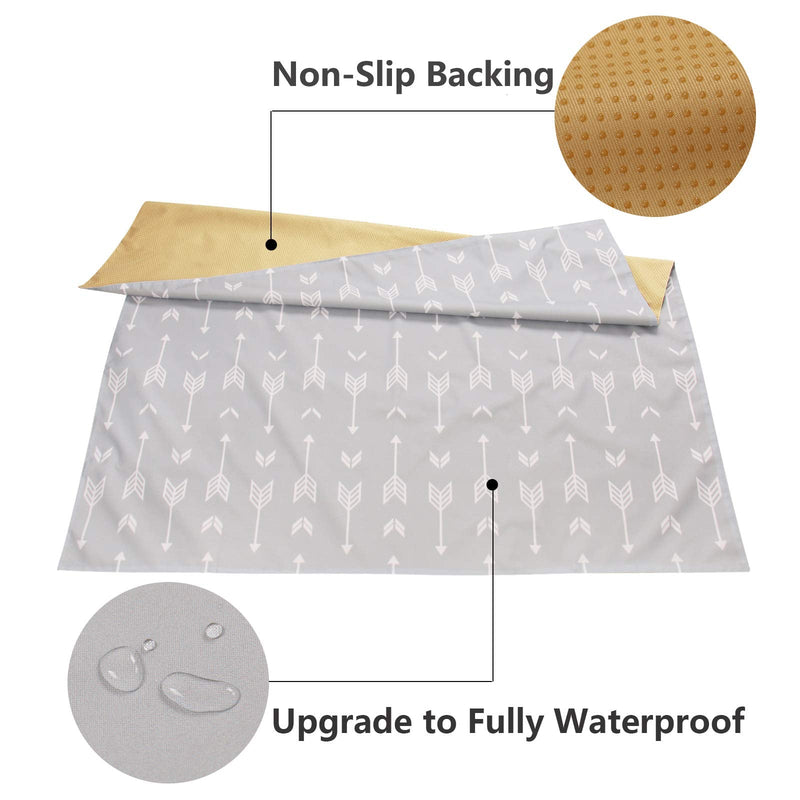 51" Splat Mat for Under High Chair/Arts/Crafts, WOMUMON Baby Washable Spill Mat Waterproof Anti-Slip Floor Splash Mat, Portable Play Mat and Table Cloth (Arrow, 51") Arrow - NewNest Australia