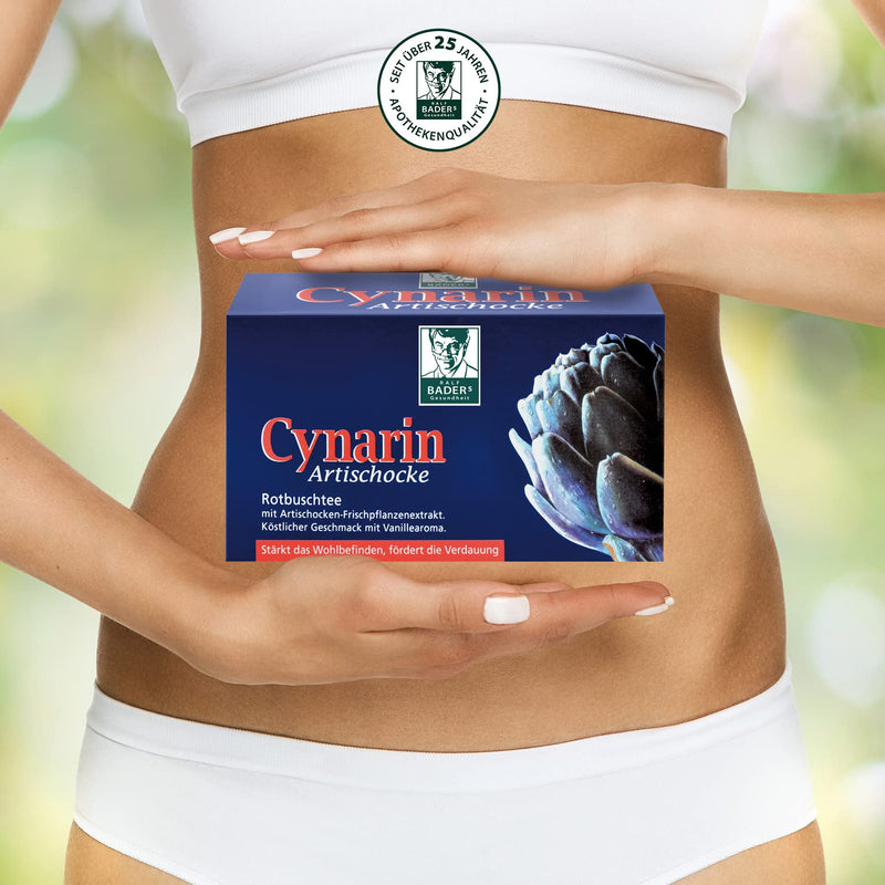 BADER's Cynarin artichoke rooibos tea from the pharmacy. With artichoke extract. Helpful when fasting or dieting. Delicious taste of vanilla. 2 x 20 bags - NewNest Australia