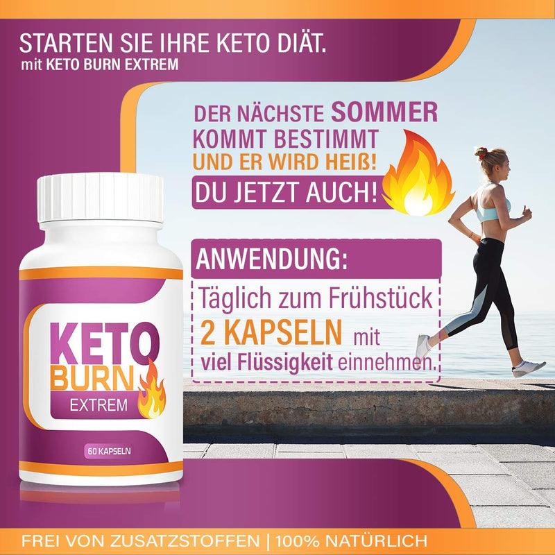 Adema Nutrition® KETO BURN capsules - original high dosage for men and women - 30 day treatment - NewNest Australia