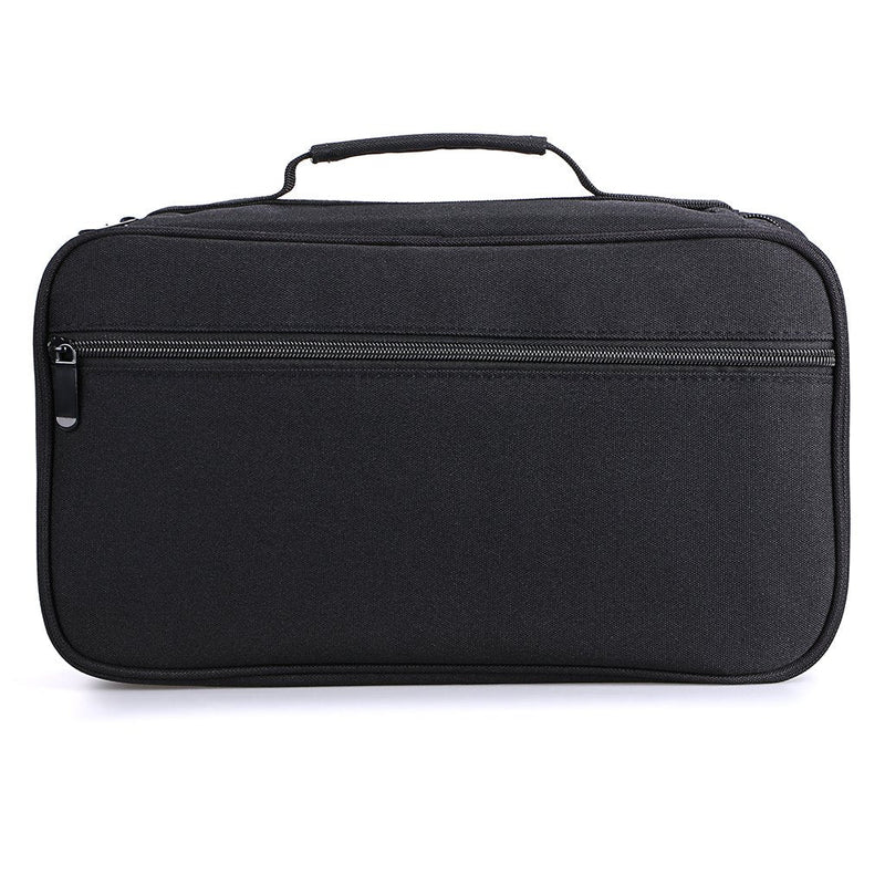BTSKY Art Marker Carrying Case Lipstick Organizer-60 Slots Canvas Zippered Markers Storage for Touch Spectrum Noir Paint Sharpie Markers, Empty Wallet Only (Black) Black - NewNest Australia