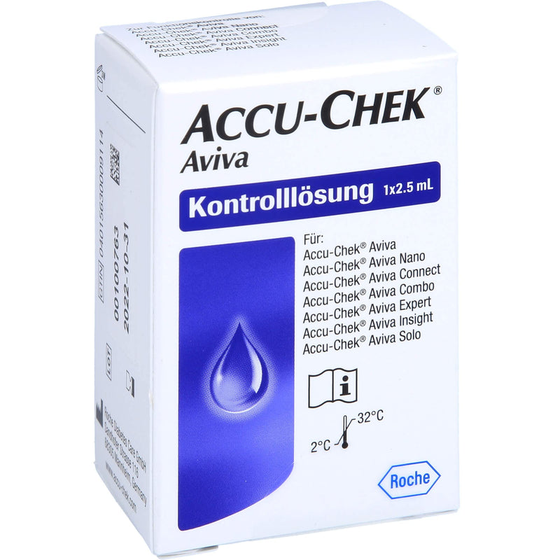 Accu Chek Aviva control solution, 1X2.5 ml - NewNest Australia