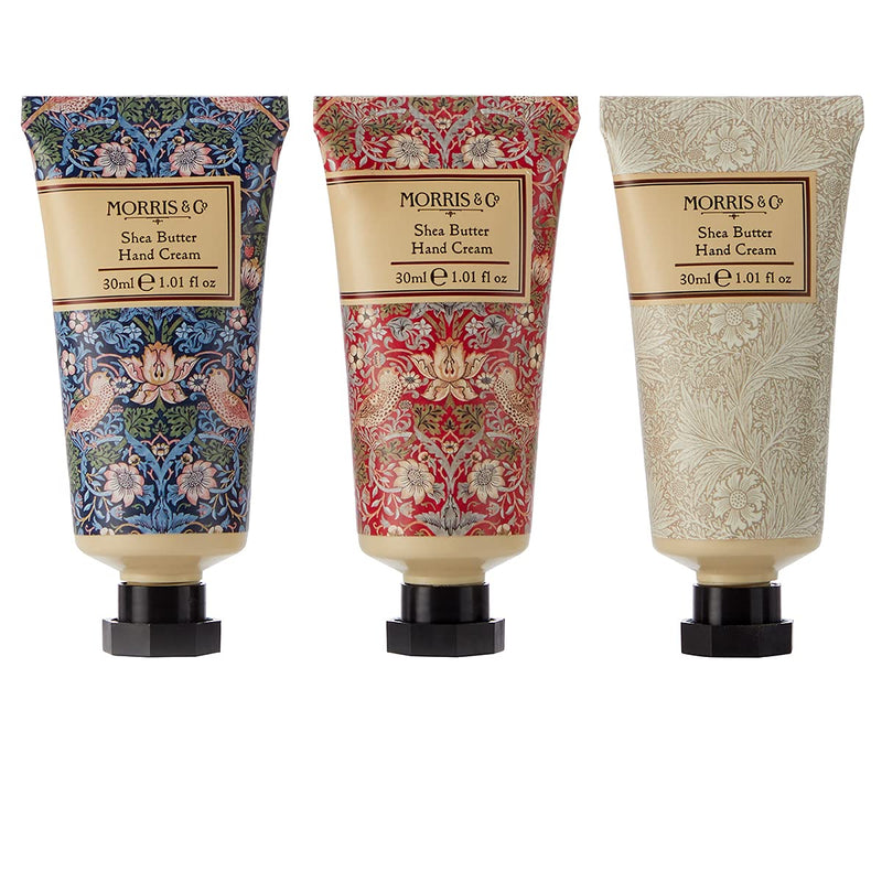 Morris & Co. Beauty Strawberry Thief Shea Butter Hand Cream Collection Gift Set, 3 x 30 ml - NewNest Australia