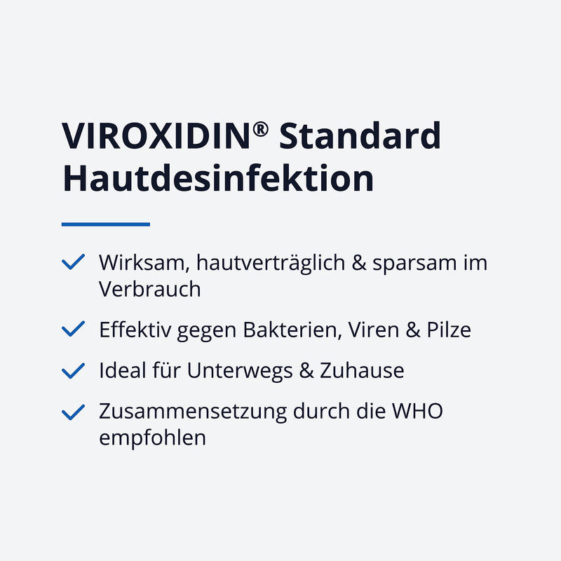 Viroxidin Disinfectant For Hands, 500 Ml Euro Dispenser Bottle, Virucide, Kills 99% Bacteria, 83% Alcohol (Ethanol), Hand Disinfectant Against Bacteria, Viruses And Fungi For Rubbing, 500 Ml (430 G) - NewNest Australia