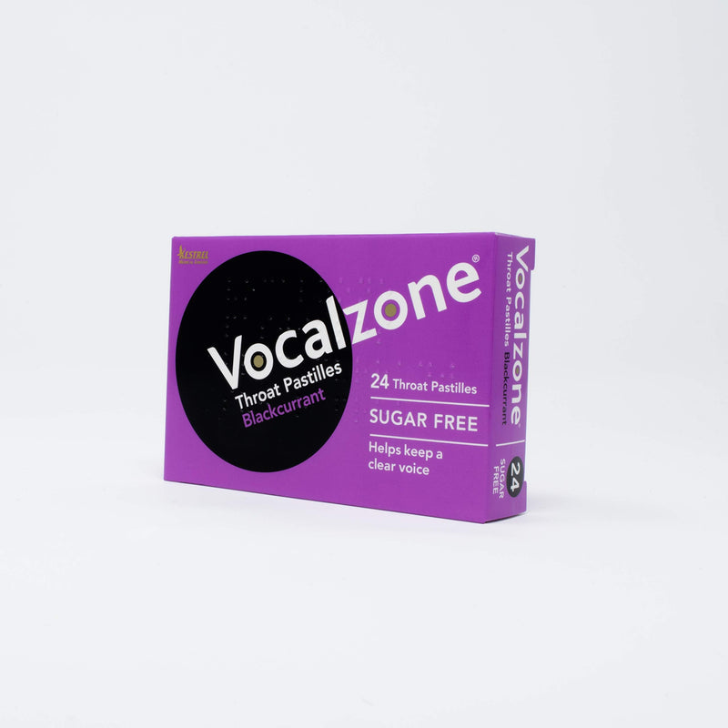 Vocalzone Throat Pastilles Blackcurrant Sugar Free 3 Packs 24- for Sore Throats and Hoarseness When Overusing Your Voice. Produced and Sold in The United Kingdom Since 1912. - NewNest Australia