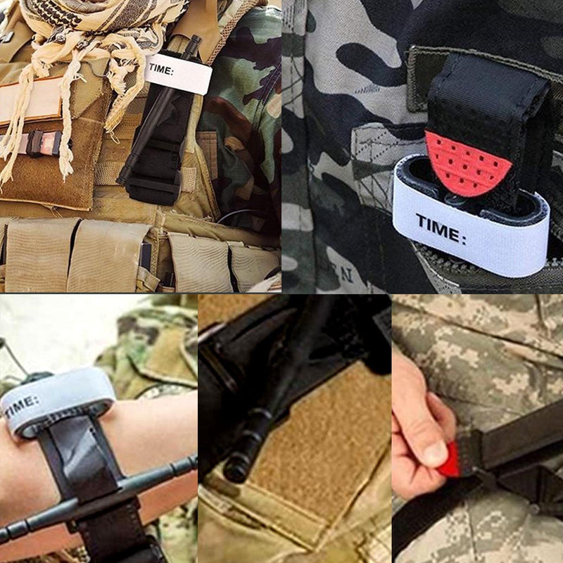 AYNKH Tactical Tourniquet, Portable Hemostatic Bandage, Emergency Medical One-Handed Operated First Aid Equipment for Camping Hiking Mountaineering Outdoor Sports - NewNest Australia