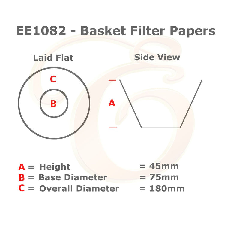 800 x 1¾ Pint / 4 to 10 Cup Basket Coffee Filter Papers by EDESIA ESPRESS - NewNest Australia