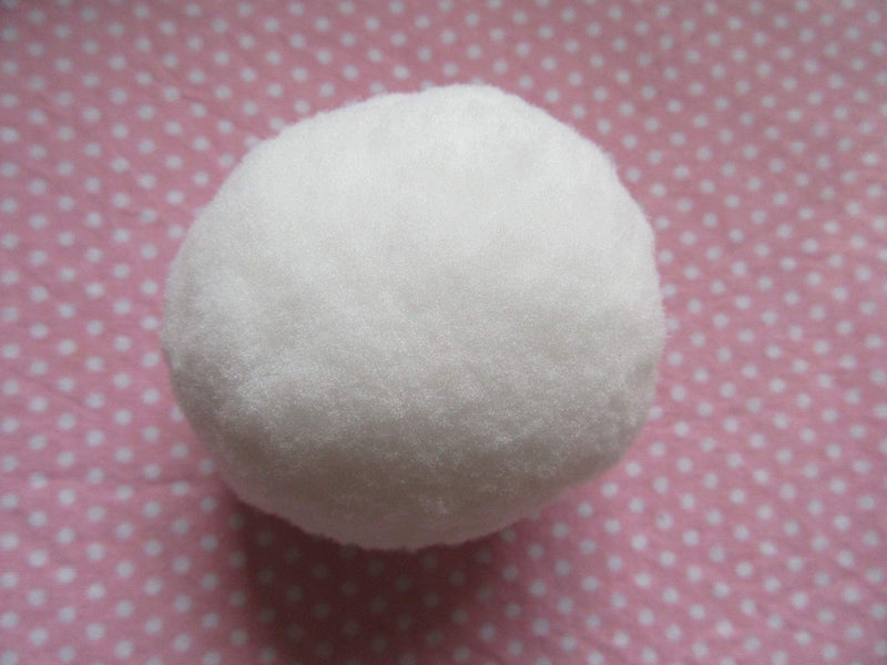 YYCRAFT 25pcs Jumbo Craft Pom Pom,2 Inch Pom Pom Balls for DIY Creative Crafts Decorations,Indoor Fight(White) 2" - NewNest Australia