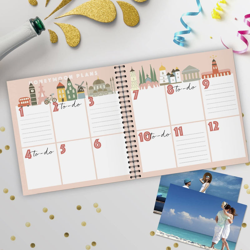 Honeymoon Travel Journal, Record-Book Trip Together, Save All Experiences On This Memory Album, A Just Married Present or Gift Like No Other. For Anniversary for Him and Her Hardcover - NewNest Australia