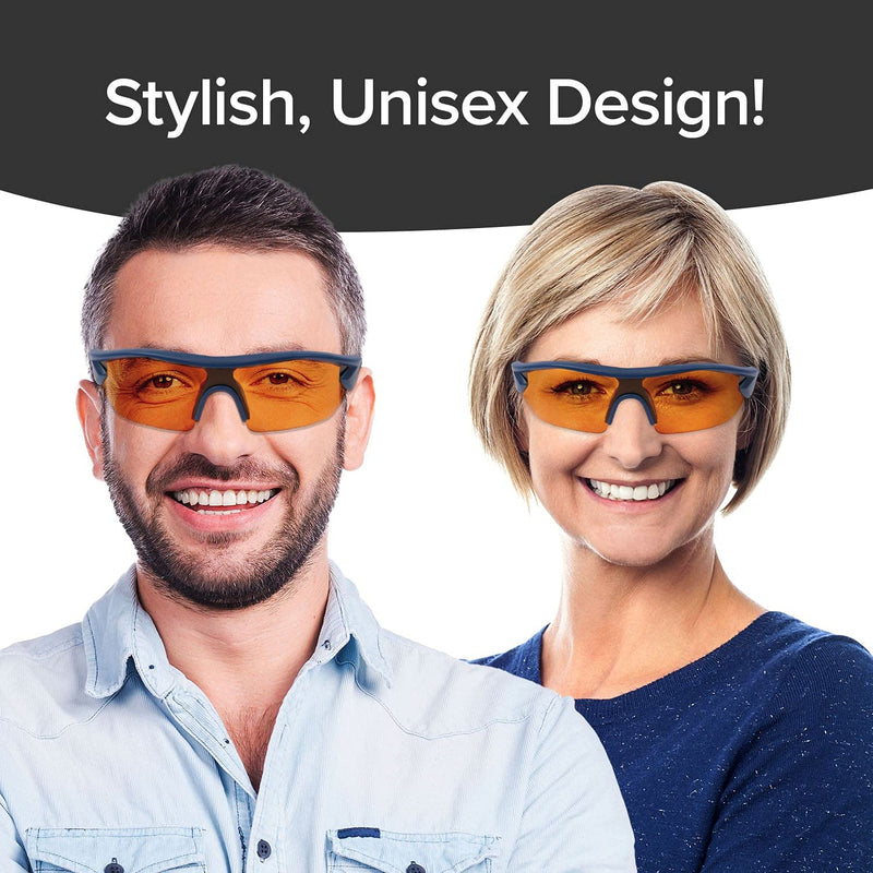 BattleVision Storm Glare-Reduction Glasses by BulbHead, See Clearly During Bad Weather Day or Night, Great for ALL Weather Conditions, Optimize Light & Block Blue Rays, Unisex Design, 2 Pairs - NewNest Australia