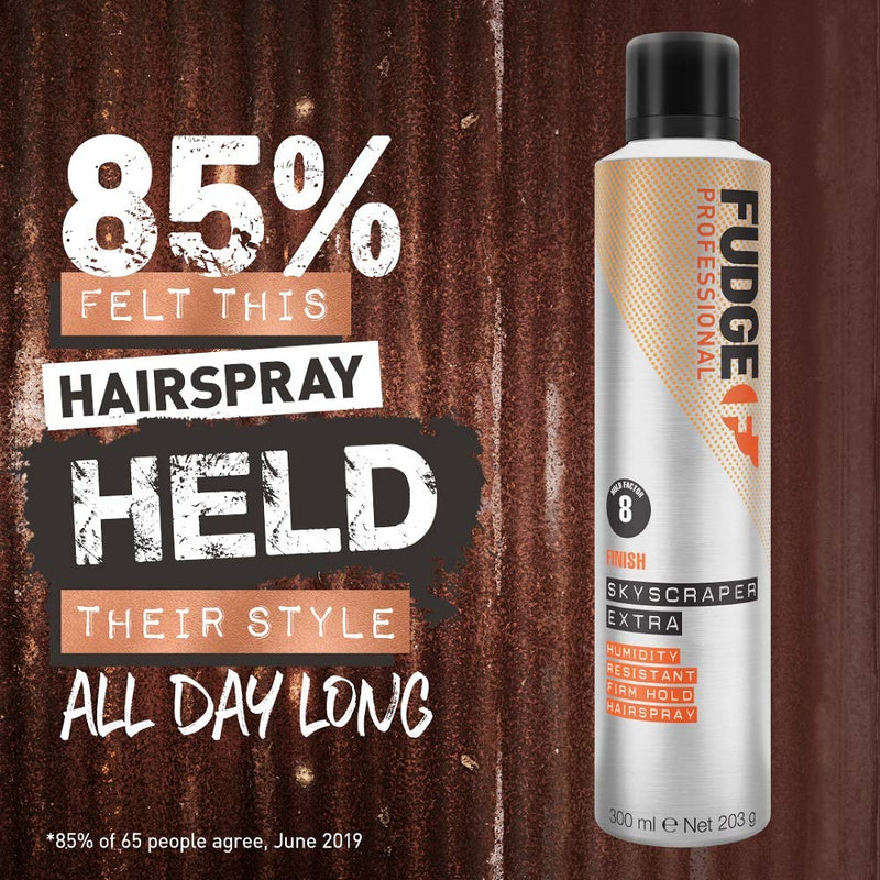 Fudge Professional Hairspray, Skyscraper Firm Hold Hair Spray, For Women, All Day Hold, Weather Proof, Controls Frizz and Flyaways, Easily Brushes Out, 300 ml - NewNest Australia