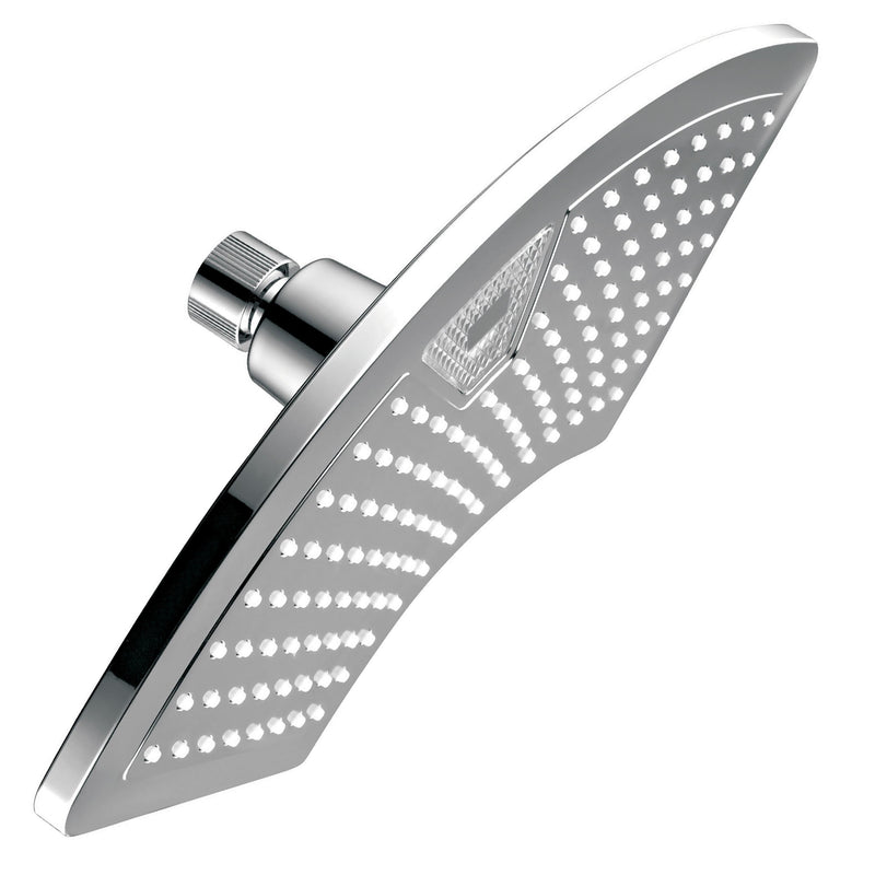 Dream Spa AquaFan 12 inch All-Chrome Rainfall-LED-Shower-Head with Color-Changing LED/LCD Temperature Display - NewNest Australia