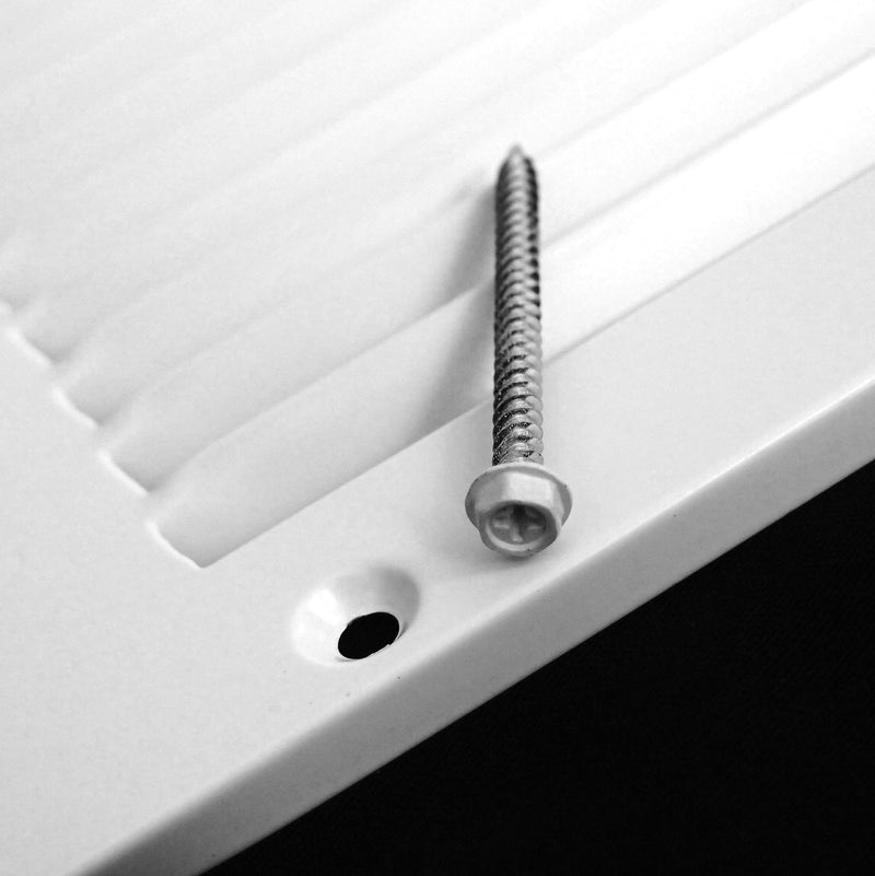 4" x 6" Return Air Grille - Sidewall and Ceiling - HVAC Vent Duct Cover Diffuser - [White] [Outer Dimensions: 5.75w X 7.75" h] 4x6 White - NewNest Australia