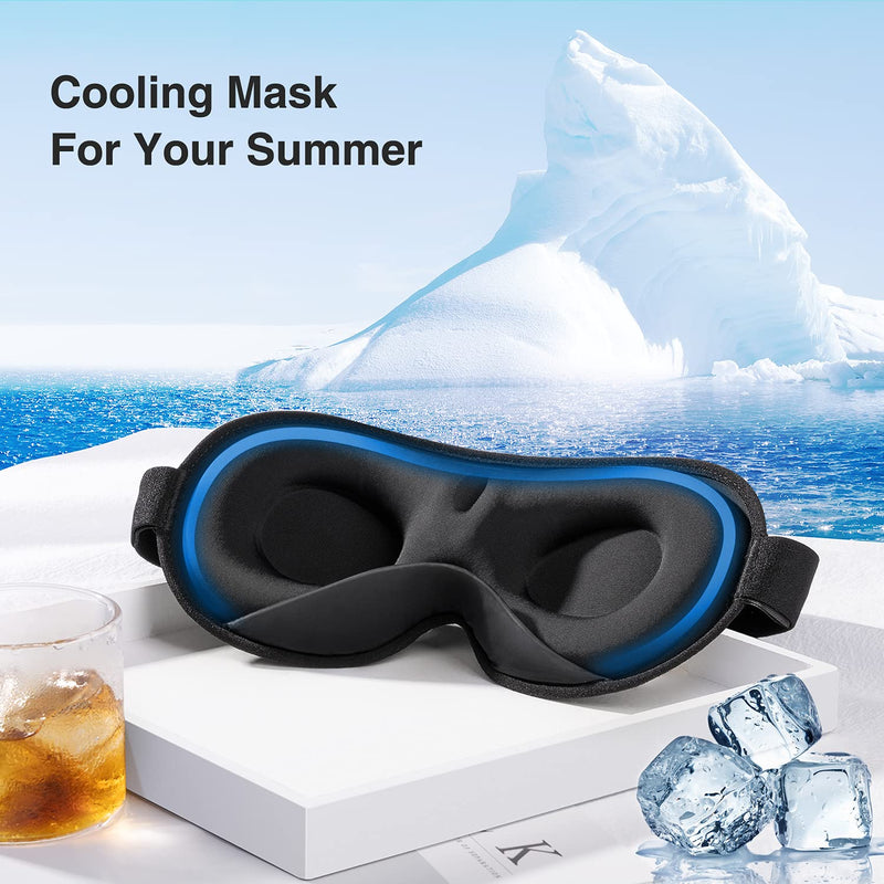 Umisleep Sleep Mask, Women Men 2022 3D Weighted Eye Mask Blocking Lights Sleeping Mask, Relieve Stress, Headache Eye Cover Adjustable Strap,120g Blindfold for Travel/Nap/All Night Sleeping - NewNest Australia