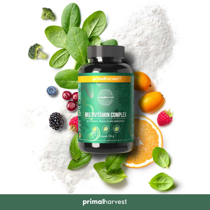 Primal Harvest® Multivitamin tablets (30 servings) - high dose - capsules with essential vitamins - vitamin A, C, D, K and minerals such as biotin, zinc, folic acid - vitamin tablets - NewNest Australia