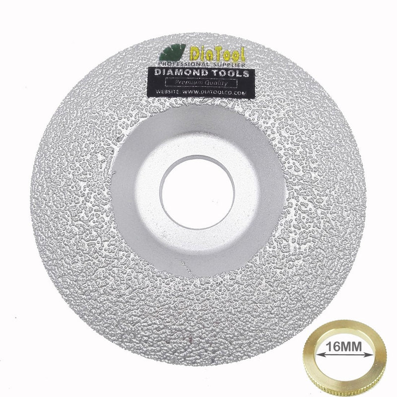 SHDIATOOL 4 Inch Diamond Grinding Cup Wheel for Granite Marble Iron Steel Masonry Convex Vacuum Brazed Grinding Disc Fits 7/8 Inch Arbor 105mm(4 In.) - NewNest Australia