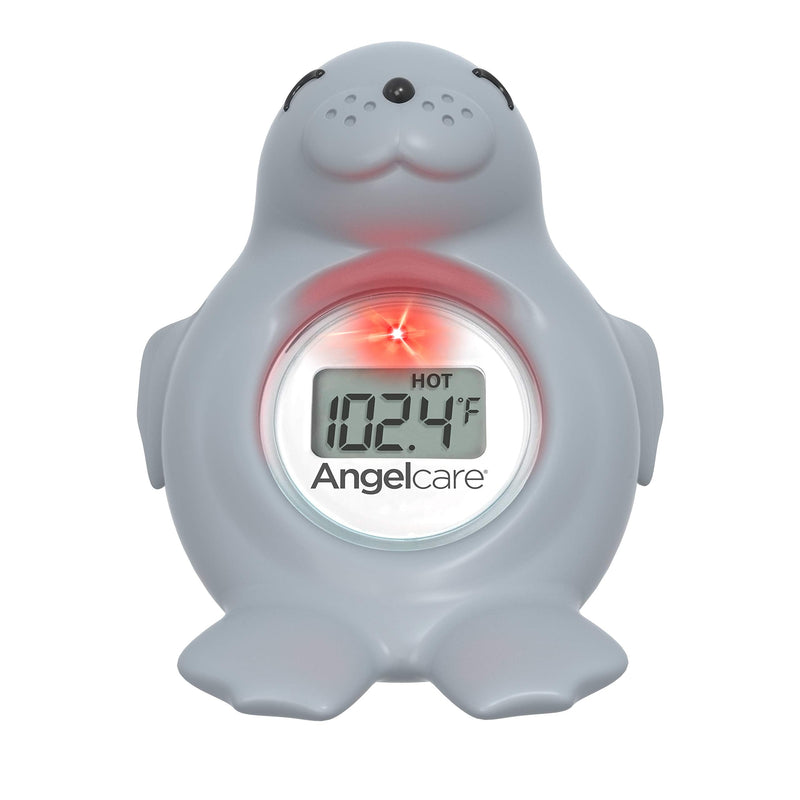 Angelcare Baby Bath & Room Thermometer - Happy Seal, Grey, BT-01-SEAL-US - NewNest Australia